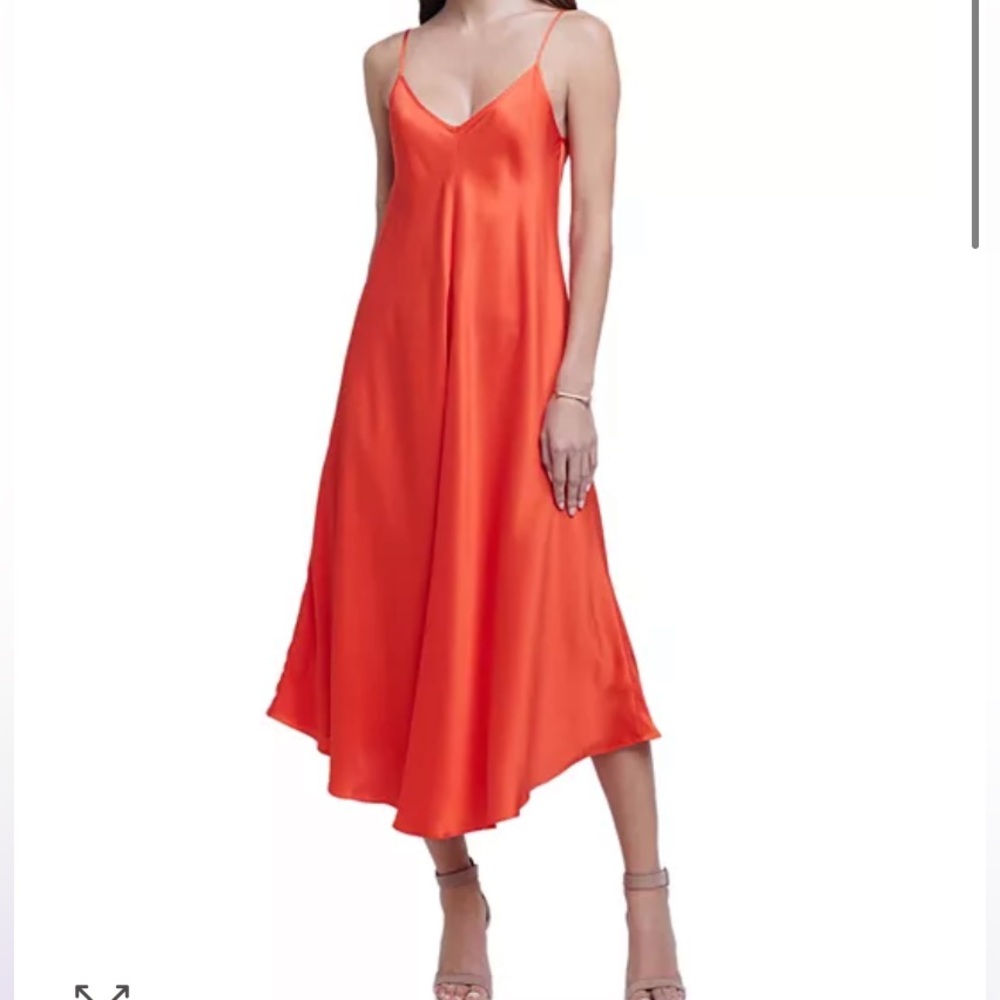 L’agence Hartley Trapeze Dress in Blue